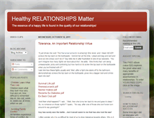 Tablet Screenshot of healthyrelationshipsmatter.com